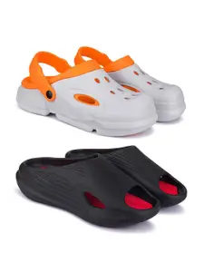 BERSACHE Men Pack Of 2 Combo Clogs