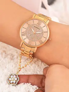 Dressberry Women Analogue Watch With Charm DBSet25 Set Set-51