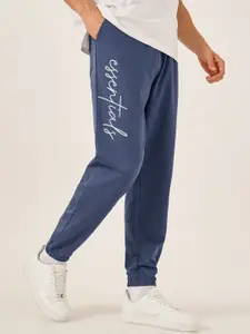 Styli Men Slogan Print Oversized Fit Cotton Terry Jogger
