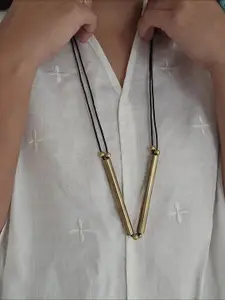 Studio Anviksha Isla Brass Tube Statement Necklace