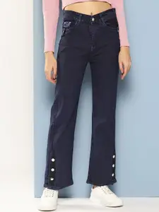 BAESD Women Comfort Relaxed Fit Mid-Rise Stretchable Jeans