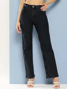 BAESD Women Comfort Relaxed Fit Highly Distressed Light Fade Stretchable Jeans