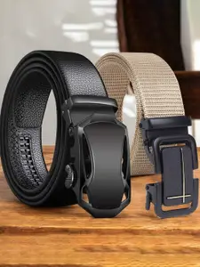 The Roadster Lifestyle Co. Set Of 2 Textured Belts