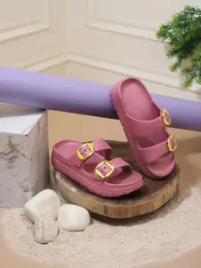 glitchez Women Solid Sliders