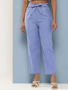 The Roadster Women Lifestyle Co Relaxed Fit Cotton Mid-Rise Denim Jeans