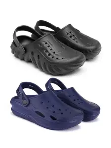 BERSACHE Men Pack Of 2 Flip Flops Clogs