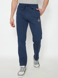 Duke Men Brand Logo Printed Cotton Mid Rise Track Pants