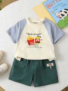 INCLUD Boys Printed T-shirt With Shorts