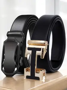 The Roadster Lifestyle Co Pack Of 2 Textured Belts