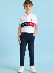 U.S. Polo Assn. Kids Boys Slim Fit Light Fade Cotton Jeans