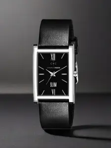 CHARLIEKEEN Men Brass Dial & Straps Analogue Watch CC-GSQ214-BLK-BLK