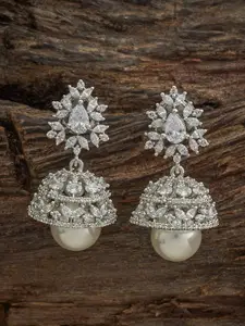 Kushal's Fashion Jewellery Embellished Bridal Sapphire Gold-Plated  Zircon Pendant Set