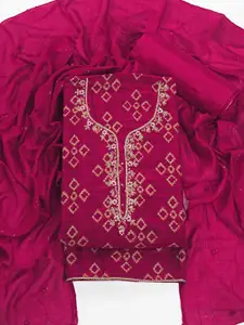 ASISA Geometric Embroidered Beads And Stones Unstitched Dress Material