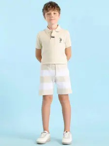 U.S. Polo Assn. Kids U.S. Polo Assn. Boy Striped Cotton Shorts