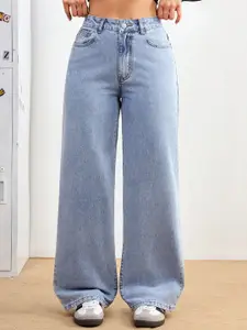 Aadvi Fashion Women Jean Baggy High-Rise Clean Look Stretchable Jeans