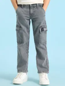 U.S. Polo Assn. Kids Boys Classic Mid-Rise Cotton Cargo Styles Jeans