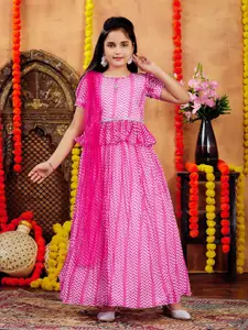 Sangria Girls Printed Lehenga Choli With Dupatta