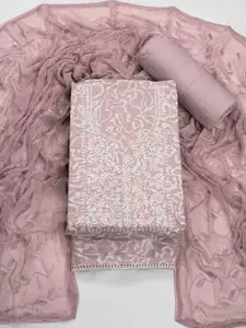 ASISA Floral Embroidered Sequinned Unstitched Dress Material