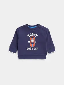 mothercare Boys Printed Round Neck Sweatshirt