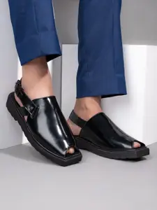 House of Pataudi Men Lighweight Peshawari Sandals