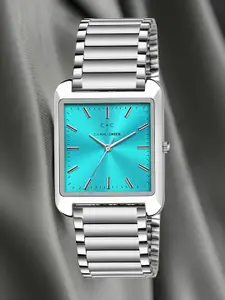 CHARLIEKEEN Men Brass Dial & Stainless Steel Straps Analogue Watch CC-GSQ010-BLU-CH