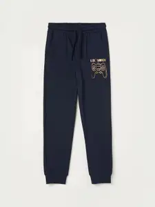 Fame Forever by Lifestyle Boys Printed Pure Cotton Mid-Rise Joggers