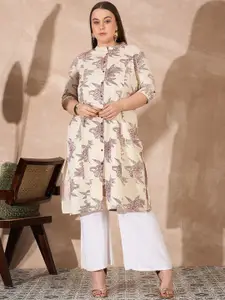all about you Ethnic Motifs Printed Mandarin Collar Organic Cotton Kurta