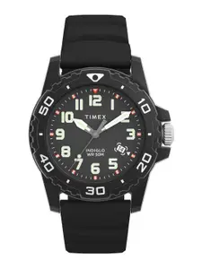 Timex Men Brass Dial & Silicon Straps With Tang Analogue Watch TW5M61200