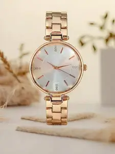SZN Women Embellished Dial & Stainless Steel Straps Analogue Watch Silver Dial laddySZN