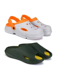 BERSACHE Men Pack Of 2 Combo Flip Flops