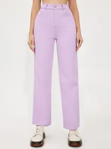 HIGH BUY Women Straight Fit High-Rise Jeans