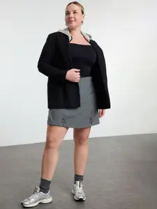 Trendyol Women Regular Fit Mid-Rise Sports Shorts