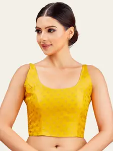 Studio Shringaar Brocade Padded Saree Blouse.