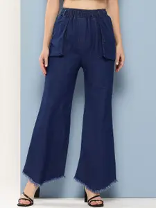 BAESD Women Comfort Cotton Relaxed Fit Mid-Rise Stretchable Jeans