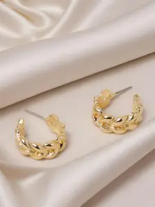 Accessorize Leaf Shaped Half Hoop Earrings