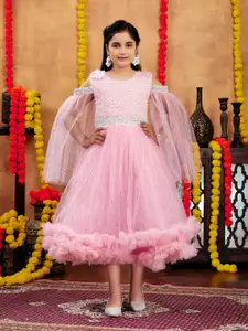 Sangria Girls Embellished Gown Dress