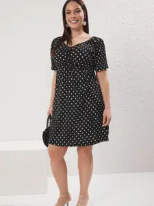 Trendyol Polka Dot Print A-Line Dress