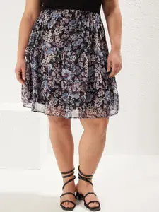 Trendyol Women Printed Flared Above Knee Skirt