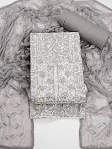 ASISA Floral Embroidered Sequinned Unstitched Dress Material