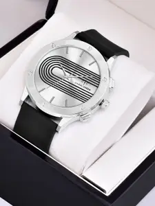 CHARLIEKEEN Men Brass Round Dial & Stainless Steel Straps Analogue Watch CC-GR022-BLK-BLK