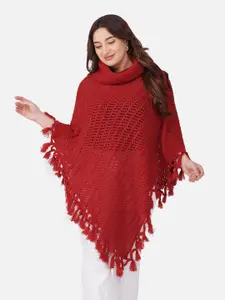 Sztori Women Plus Size Poncho Sweaters