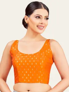 Studio Shringaar Woven Design Brocade Padded Saree Blouse