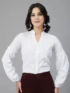 Style Quotient Women Solid Smart Fit Formal Shirt