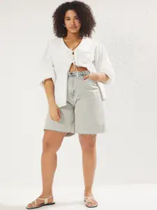 Trendyol Women Mid-Rise Regular Fit Shorts