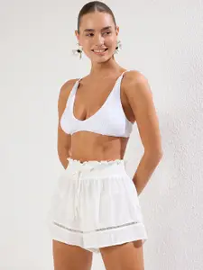 Trendyol Women Regular Fit Mid-Rise Shorts