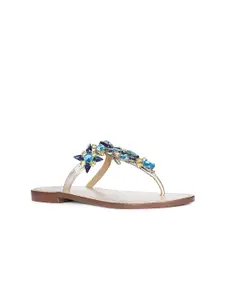 Saint G Women Embellished T-Strap Flats