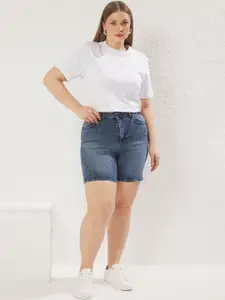 Trendyol Women Washed Regular Fit Denim Shorts