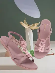 DIVASTRI Women Round Toe Open Toe Flats