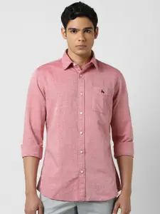 Van Heusen Sport Men Spread Collar Solid Cotton Casual Shirt