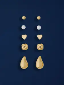 Accessorize Set Of 5 Circular Shaped Studs